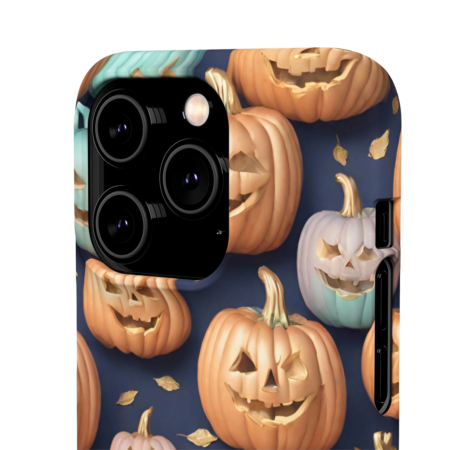 Pastel Pumpkins Snap Phone Case, Halloween Pumpkins, 3D Halloween Phone Case