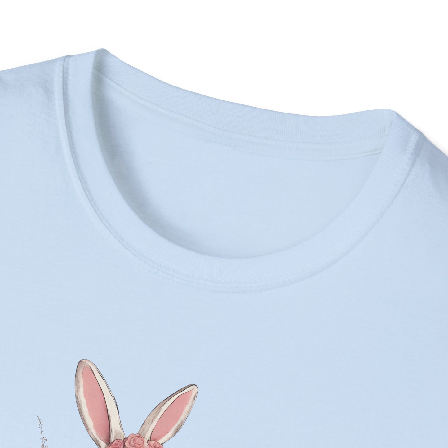 Cute Tshirt, Gift For Her, Cute Bunny, Trendy Crewneck, Coquette Tee, Bunny Cute Graphic, Vintage T-shirt