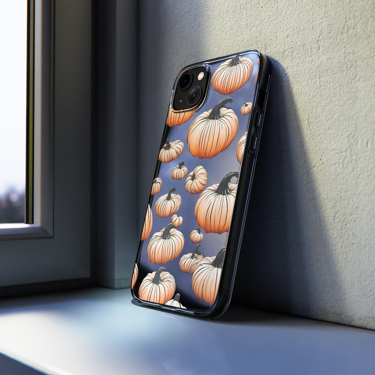 Halloween Pumpkin Phone Case Clear, Autumn iPhone Case, Clear cases