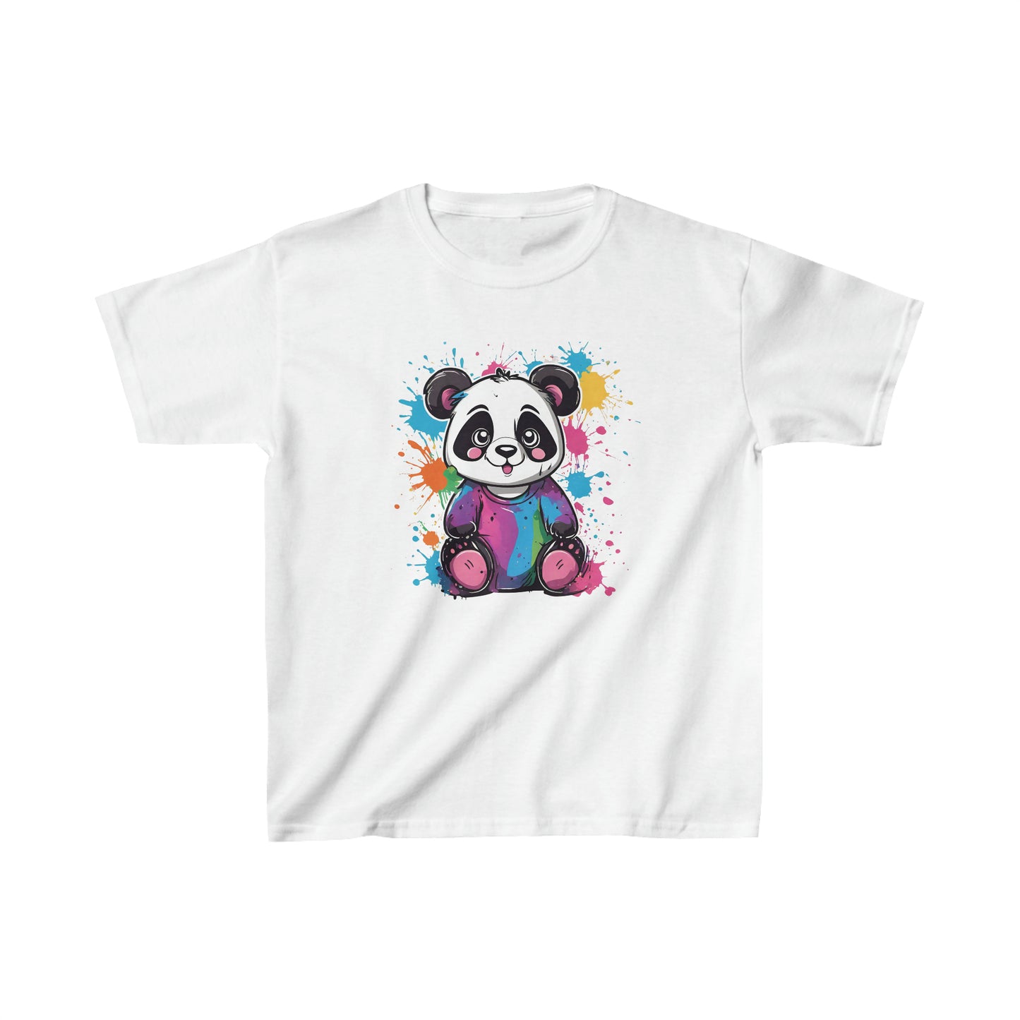 Panda Paint Splash Kids Tee