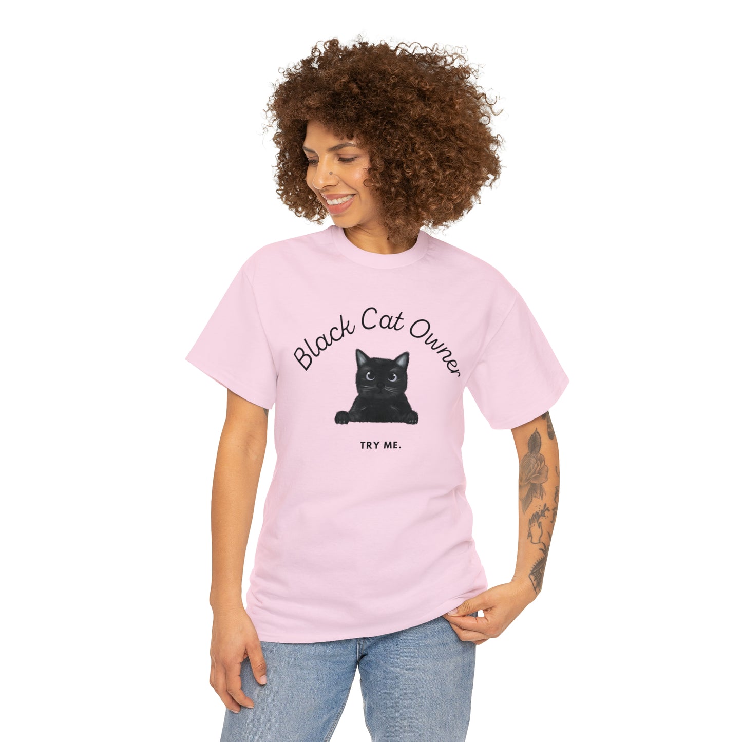 Black Cat Owner T-shirt, Black Cat T-shirt
