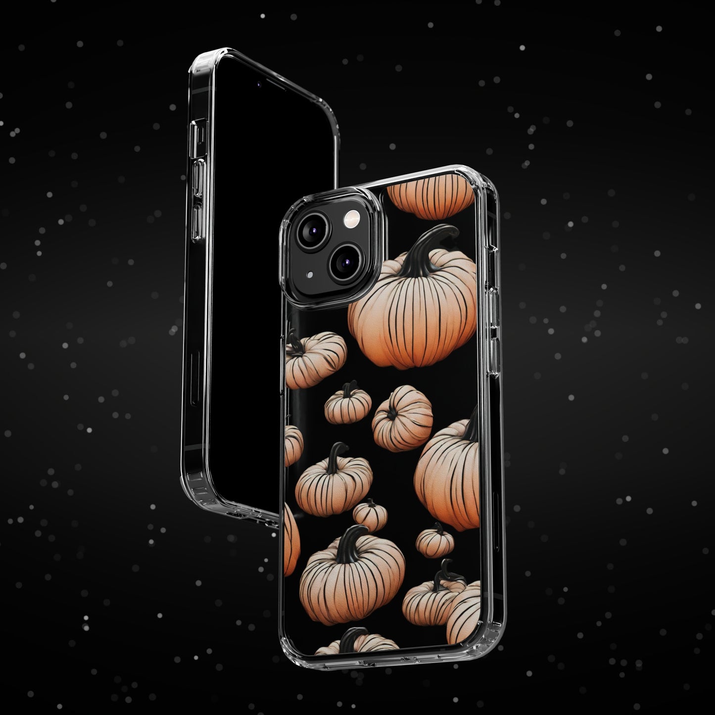 Pumpkin Clear Case for Android & iPhone, Halloween Phone Cases, Clear Phone Case, Pumpkin Phone Case
