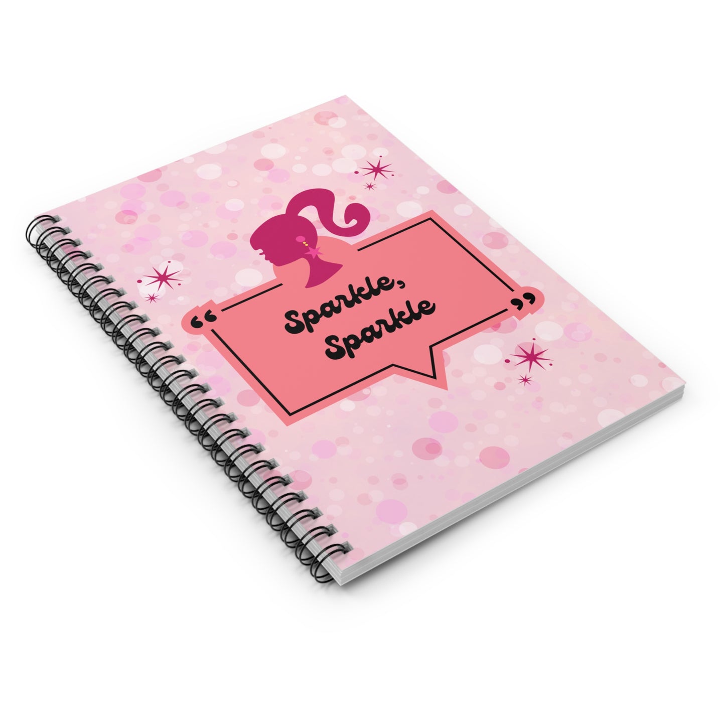 Hot Pink Doll Journal Notebook