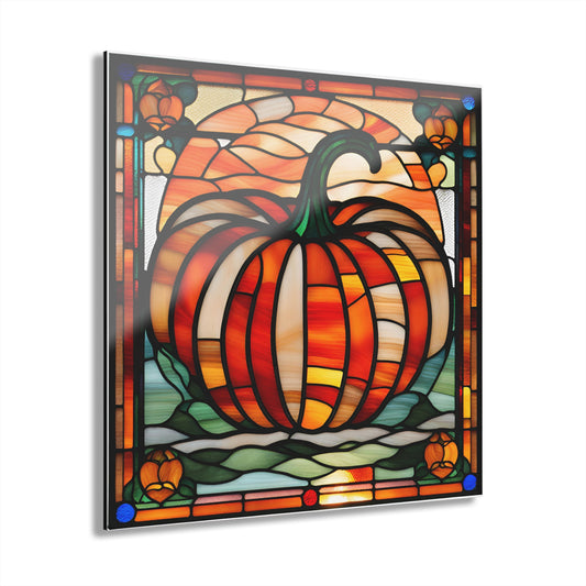 Halloween Stained Glass Acrylic Prints (French Cleat Hanging)