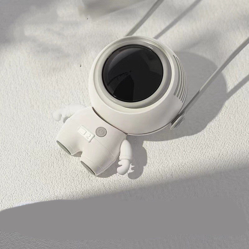 Personal Neck Fans USB Rechargeable Astronaut Small Fan Handheld Hanging Neck Creative Bladeless Mini Fan Easy To Use