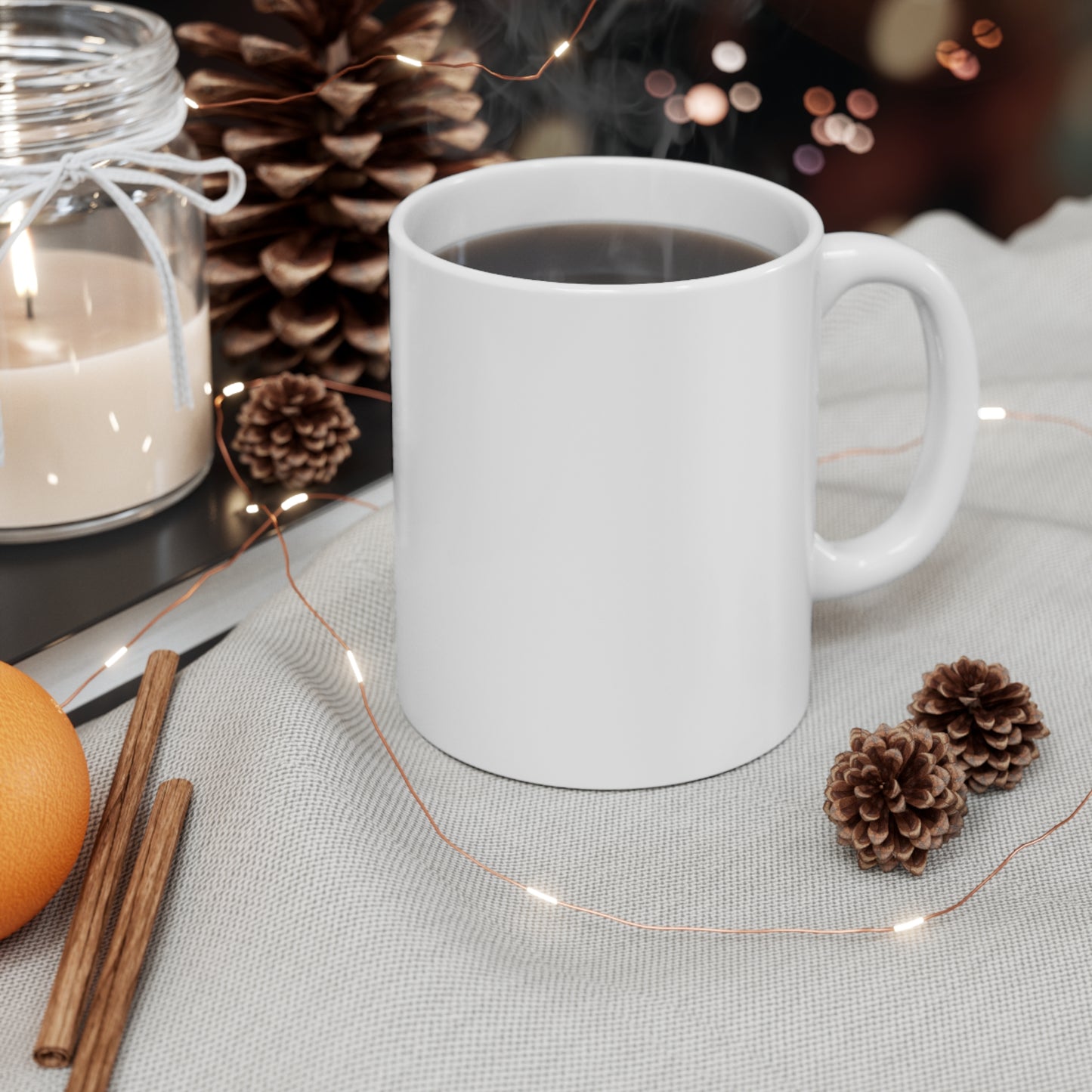 Believe In Magic - Ceramic Mug 11oz, Christmas Mug, Holiday Gift