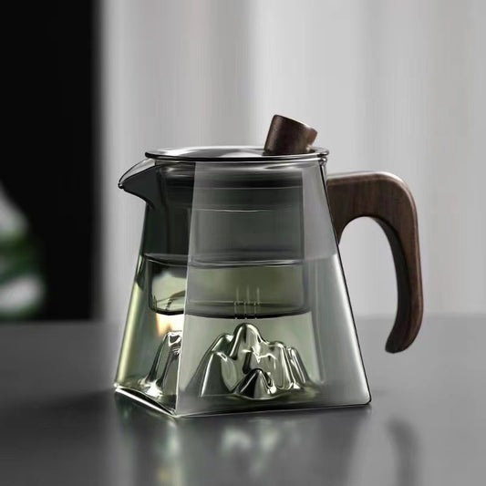 Household Borosilicate High Temperature Resistant Glass Teapot