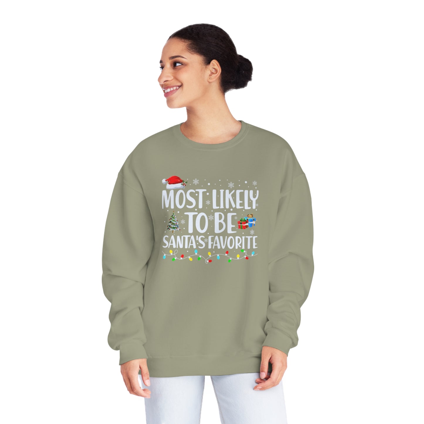 Most Likely To Be Santa's Favorite Sweatshirt, Funny Christmas Sweatshirt