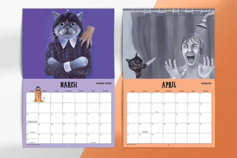 2024 Horror Cat Calendar