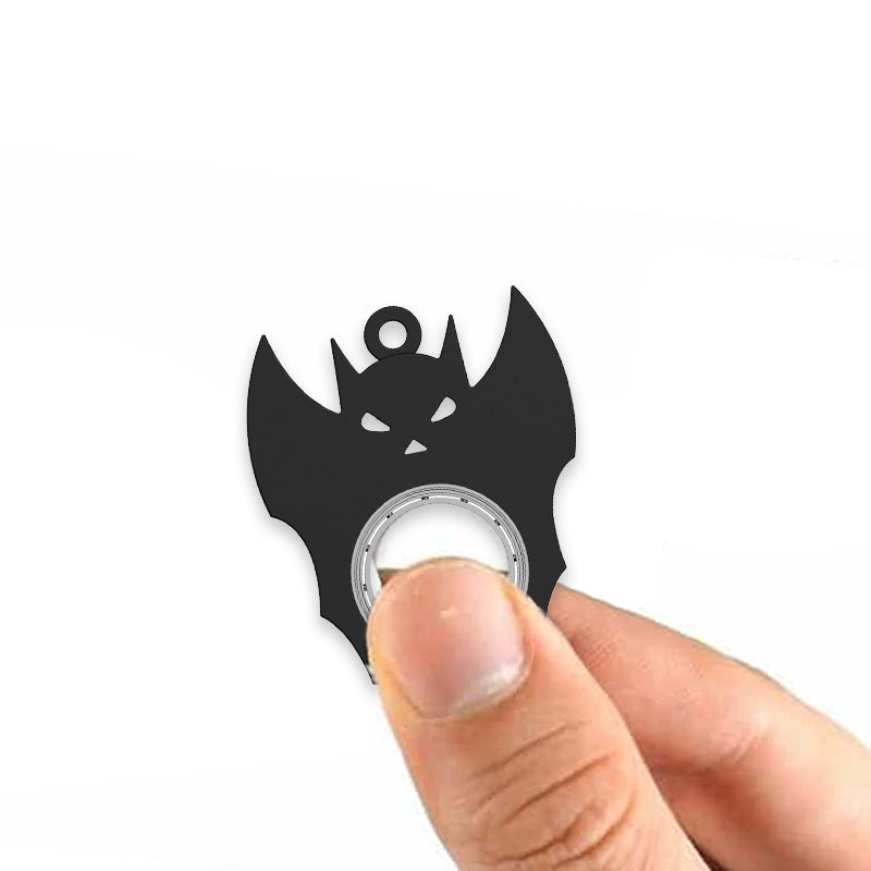 Halloween Creative Fidget Spinner Toy Bat Demon Ghost Keychain Hand Spinner Anti-Anxiety Toy Relieves Stress Bottle Opener Kids Toy