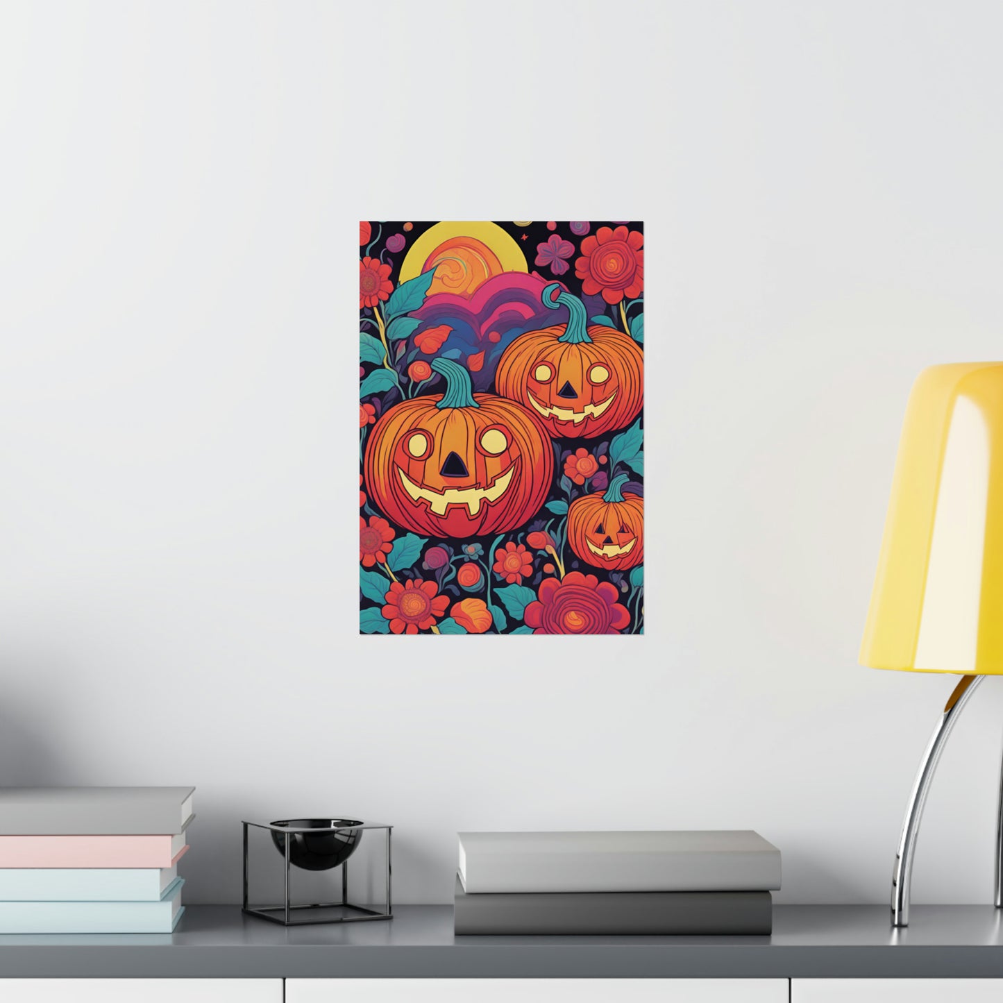Happy Halloween Poster Matte, Happy Pumpkin Poster