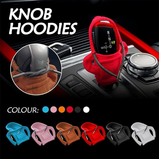 Universal Gear Knob Cover Hoodies Handle Cover Gear Grip Handle Knob Creativity Sweatshirt Nonslip Car Decoration