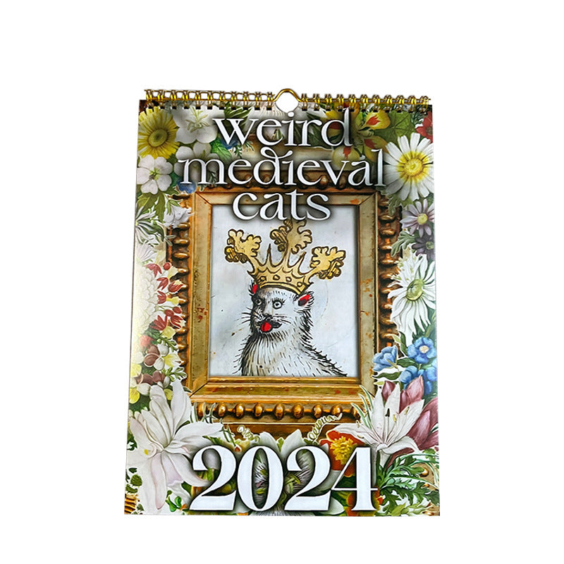 Weird Medieval Cats Calendar 2024 Medieval Strange Cat Calendar