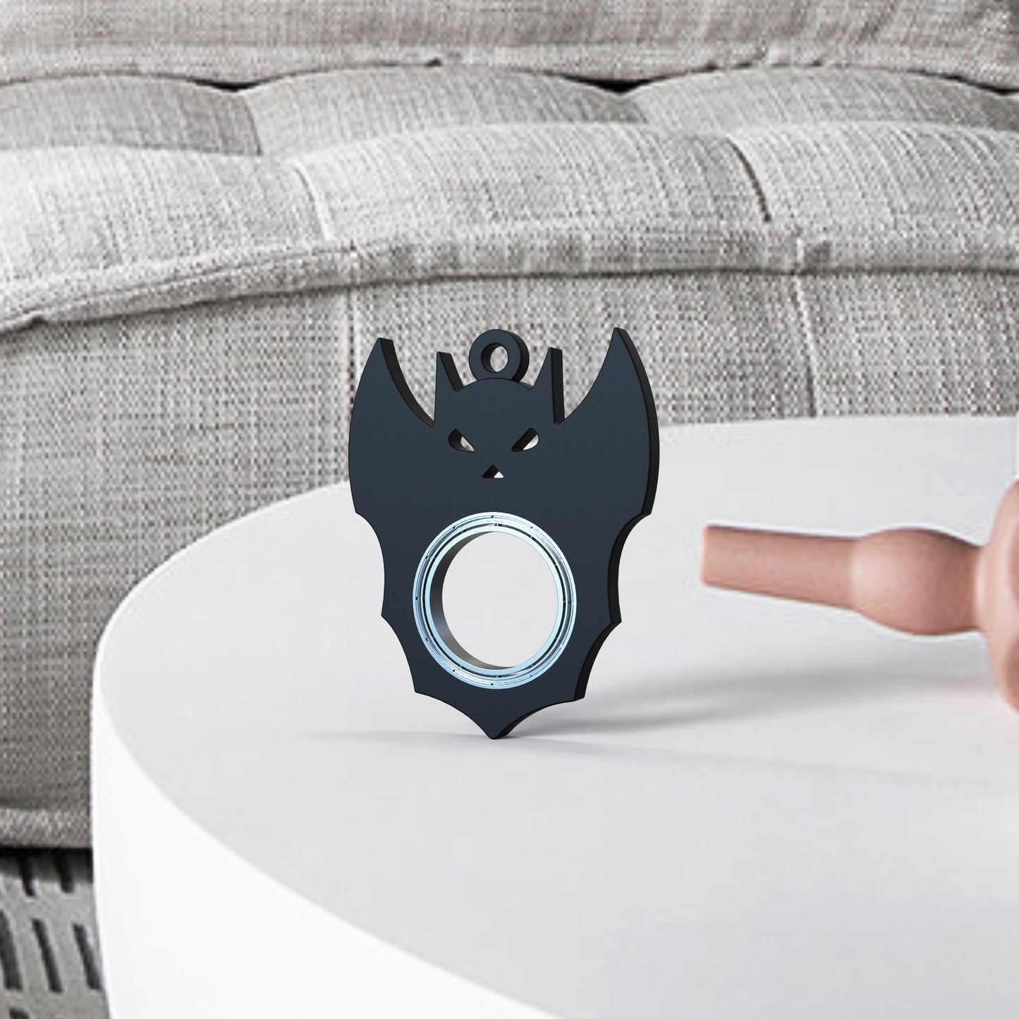 Halloween Creative Fidget Spinner Toy Bat Demon Ghost Keychain Hand Spinner Anti-Anxiety Toy Relieves Stress Bottle Opener Kids Toy