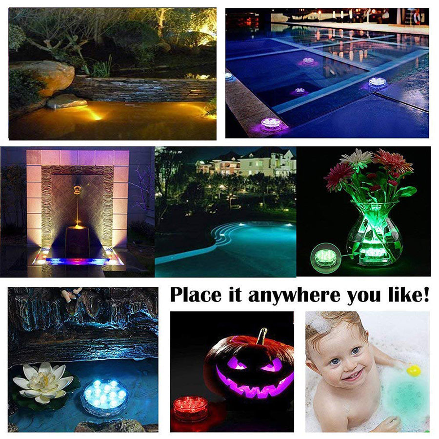 10 LED Submersible Lights