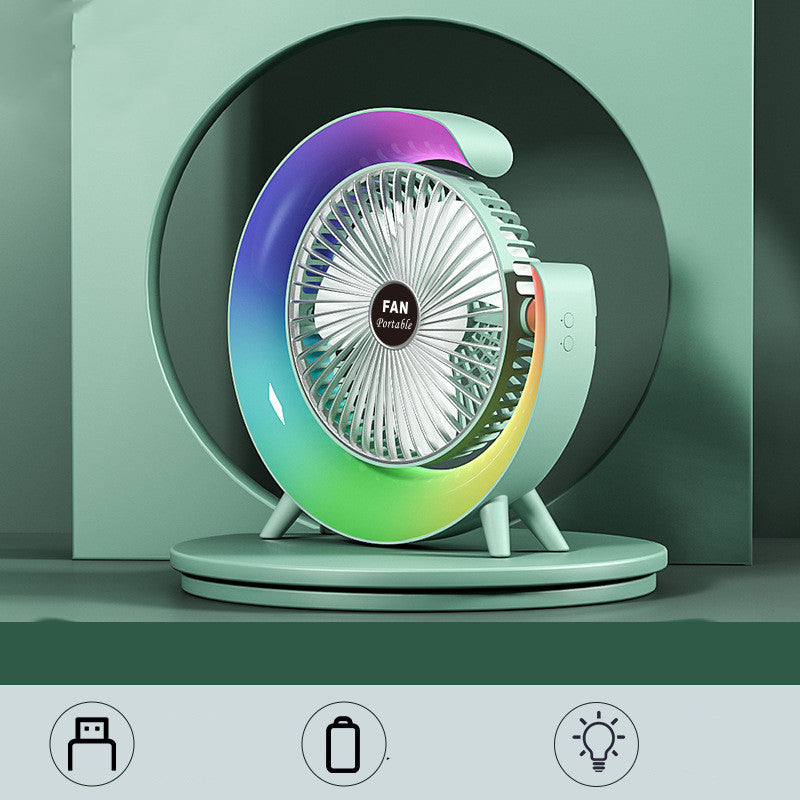 Portable USB Mini Charging Fan Handheld Silent Cooling Fan Air Cooler Desktop Fan