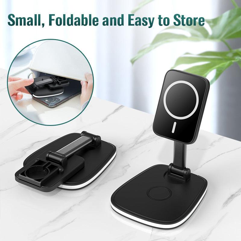 3in1 Magnetic Folding Wireless Charger - #tiktokmademebuyit