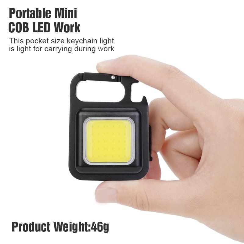 Outdoor USB Mini Alloy Keychain Light Home Emergency Night Light Car Repair Light Camping Light - #tiktokmademebuyit