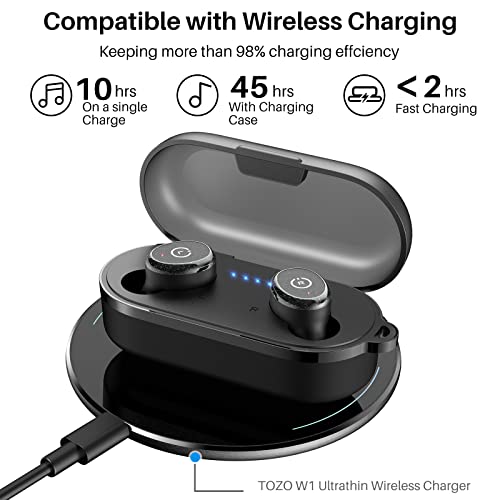T10 Bluetooth 5.3 Wireless Earbuds with Wireless Charging Case