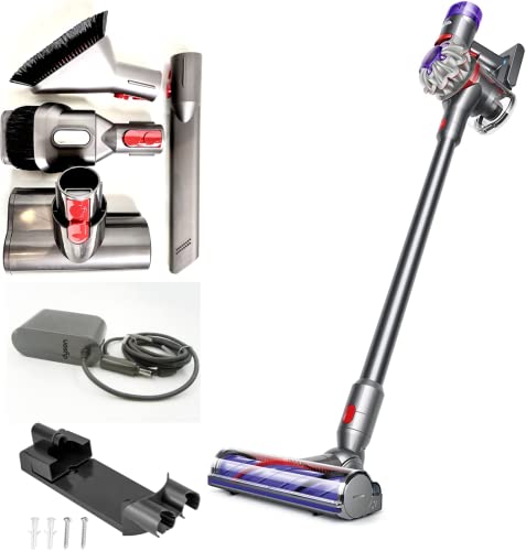 Dyson V8 Animal Cordless HEPA Vacuum Cleaner + Direct Drive Cleaner Head + Wand Set + Mini Motorized Tool + Dusting Brush + Docking Station + Combination Tool + Crevice Tool
