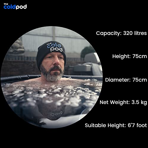 Ice Bath Tub with Lid: Cold Plunge Tub for Recovery 75CM, 4 Layers Portable Ice Bath Barrel Plunge Pool by The Cold Pod