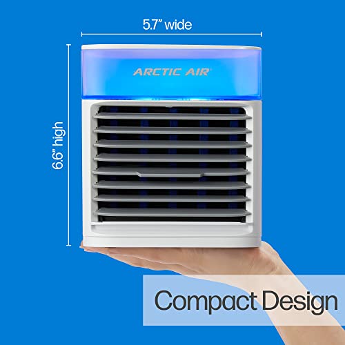 Arctic Air Pure Chill 2.0 Evaporative Air Cooler by Ontel - Powerful, Quiet, Lightweight and Portable Space Cooler with Hydro-Chill Technology For Bedroom, Office, Living Room & More