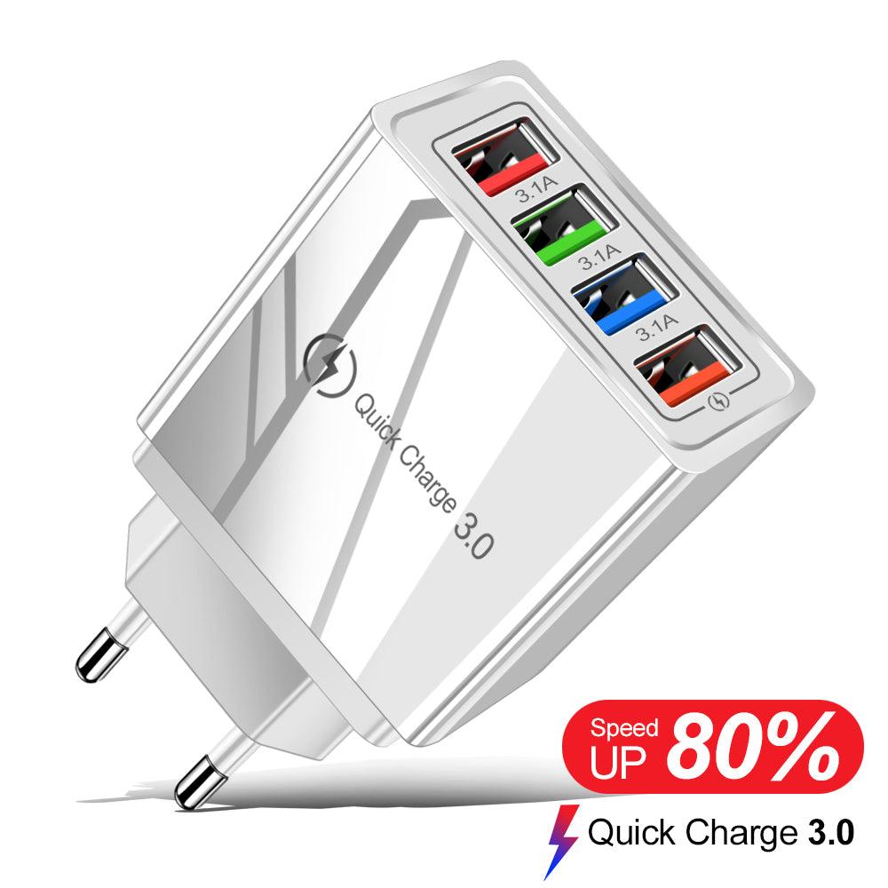 USB Charger Charger 4 Ports - #tiktokmademebuyit