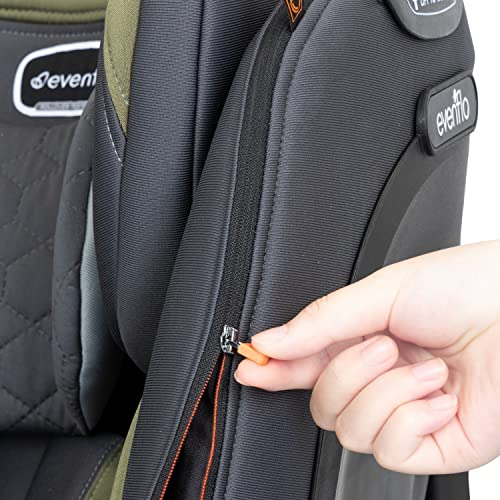 Evenflo Revolve360 Extend All-in-One Rotational Car Seat with Quick Clean Cover (Rockland Green)