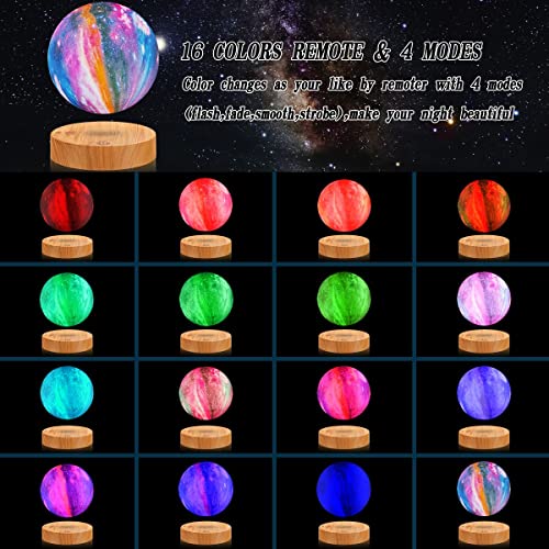 Levitating Moon Lamp 5.9 Inch 16 Colors