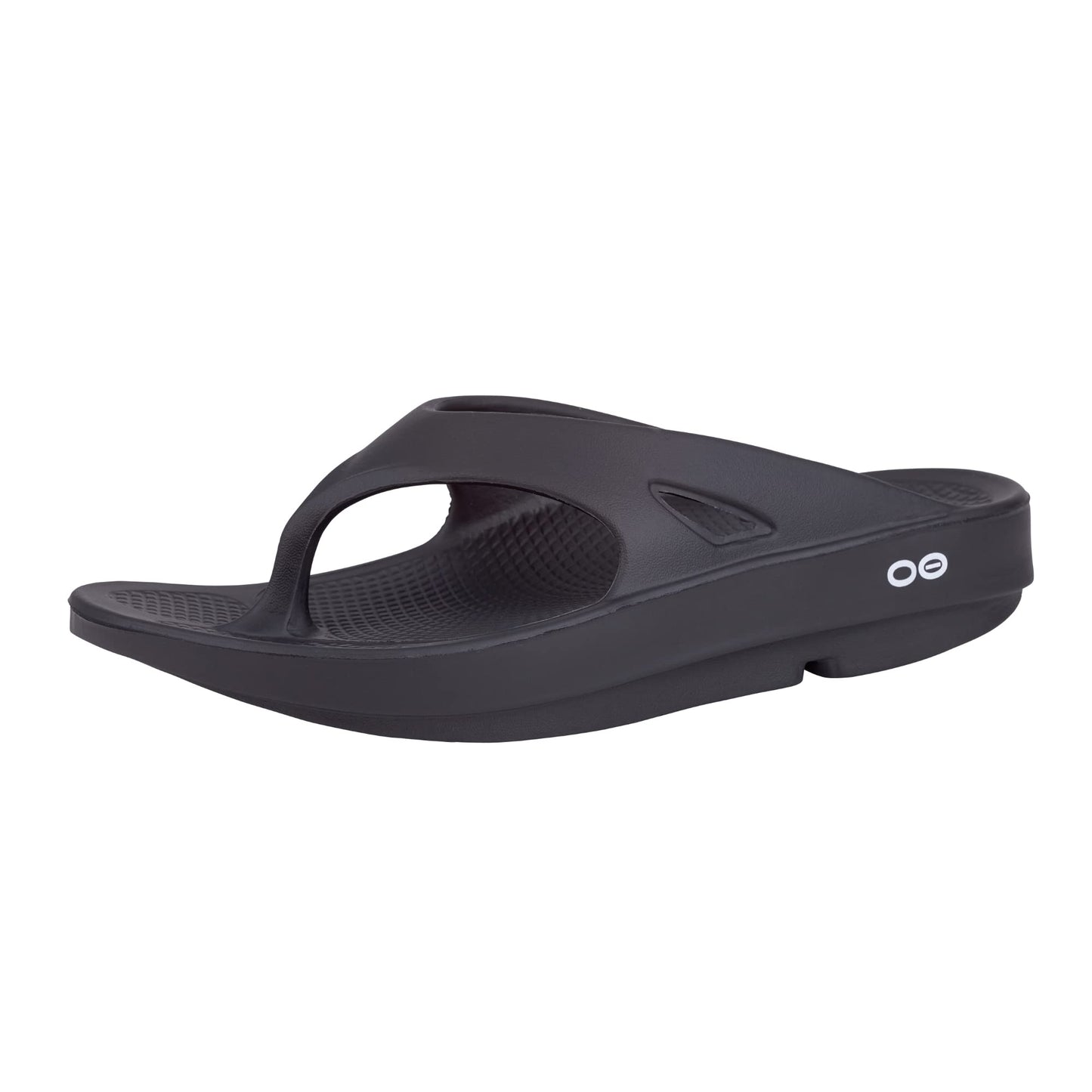 OOFOS OOriginal Sandal, Black - Men’s Size 3, Women’s Size 5 - Lightweight Recovery Footwear - Reduces Stress on Feet, Joints & Back - Machine Washable