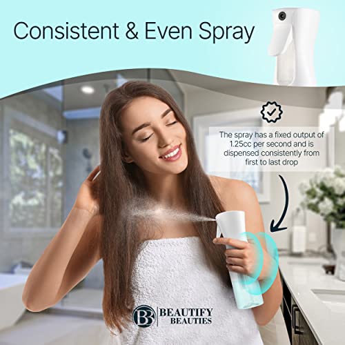 Hair Spray Bottle – Ultra Fine Continuous Water Mister for Hairstyling