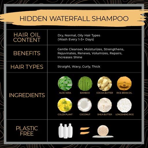 Viori Shampoo Bar, Hidden Waterfall - Handcrafted with Longsheng Rice Water