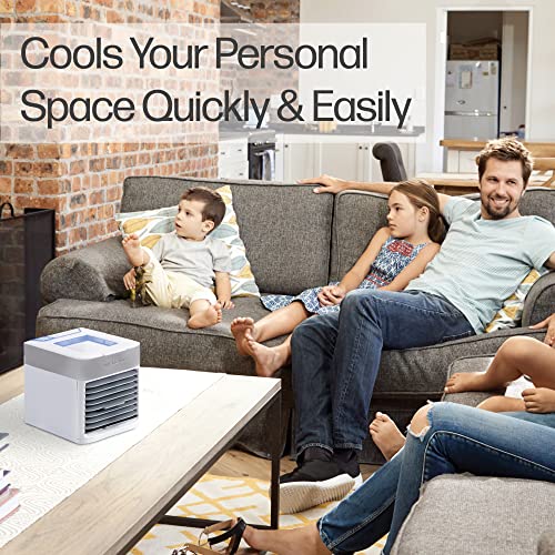 Arctic Air Pure Chill 2.0 Evaporative Air Cooler by Ontel - Powerful, Quiet, Lightweight and Portable Space Cooler with Hydro-Chill Technology For Bedroom, Office, Living Room & More
