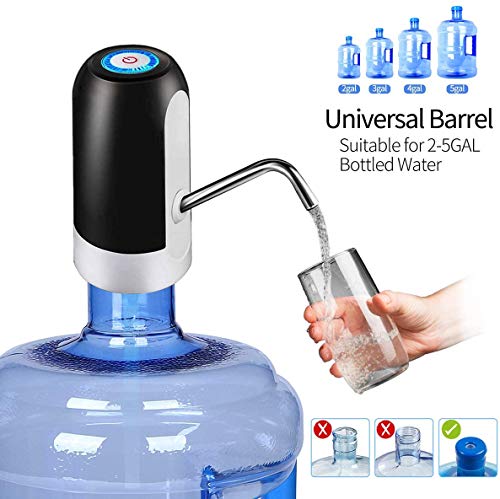Water Bottle Dispenser 5 Gallon Water Bottle Pump USB Charging