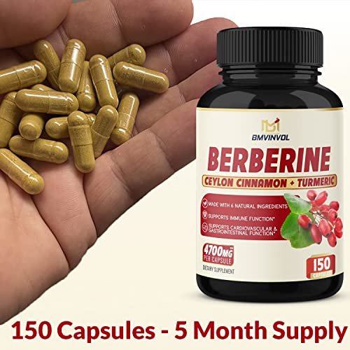 Berberine Supplement 4700mg - 5 Months Supply