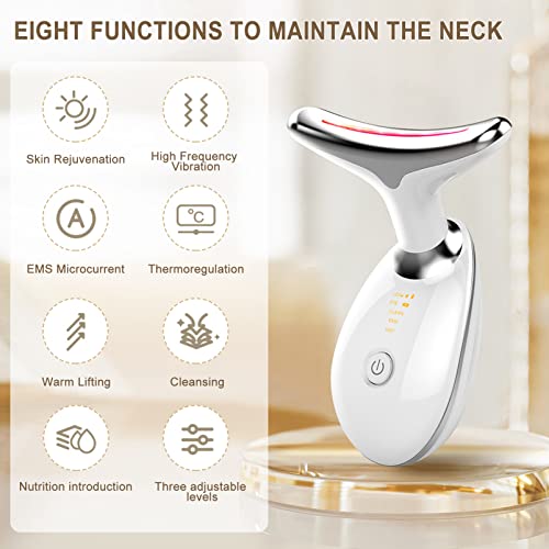 Firming Wrinkle Removal Device for Neck Face, Double Chin Reducer Vibration Massager