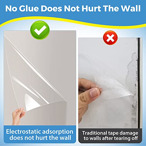 Clear Wall Protector, Self Adhesive Removable Contact Paper, Plastic Stickers for Kitchen & Office from Trash