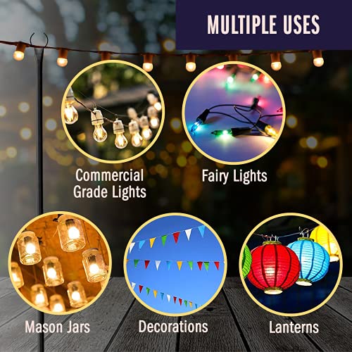 Holiday Styling String Light Poles