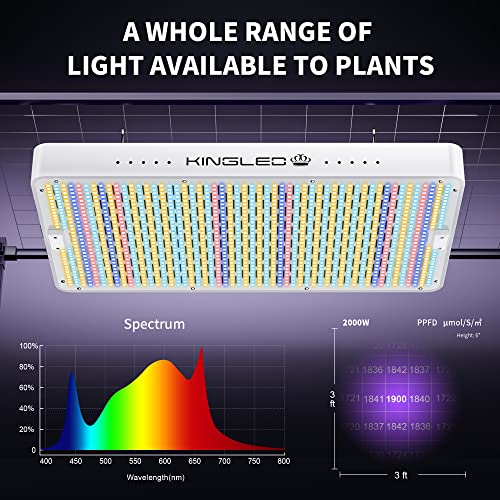 2023 Newest 2000w LED Grow Lights with LM301B LEDs 5 * 5 ft Coverage