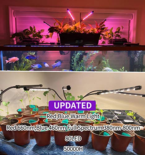 Grow Light for Indoor Plants - Upgraded Version 80 LED Lamps