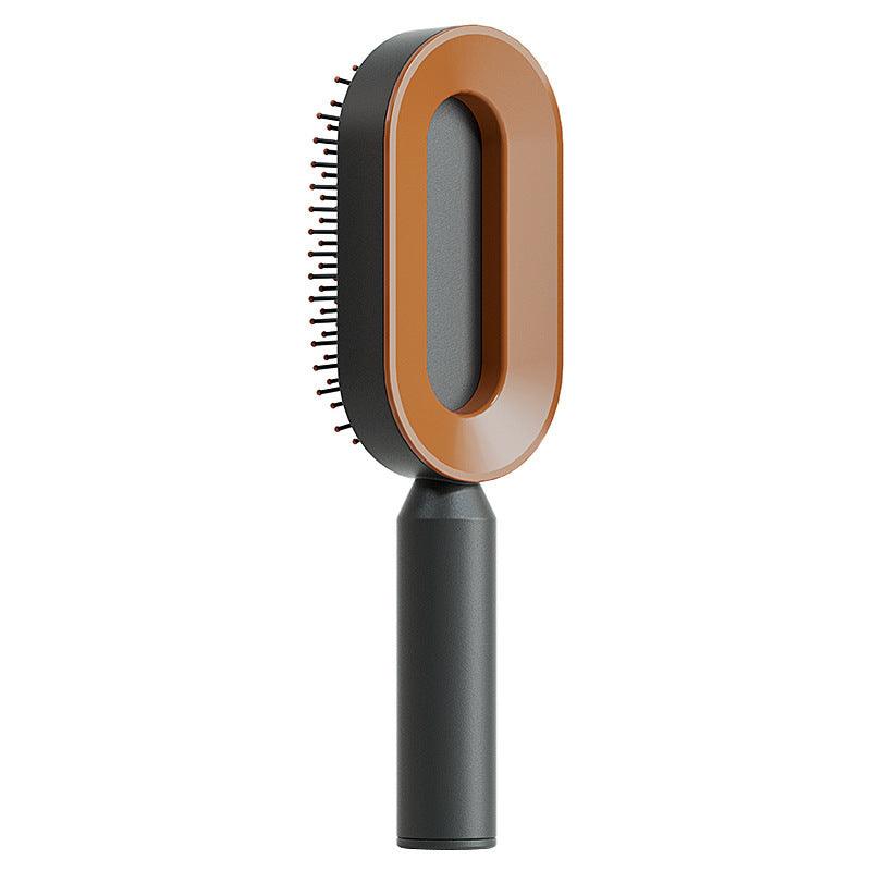 Self Cleaning Hair Brush For Women One-key Cleaning Hair Loss Airbag Massage Scalp Comb Anti-Static Hairbrush - #tiktokmademebuyit