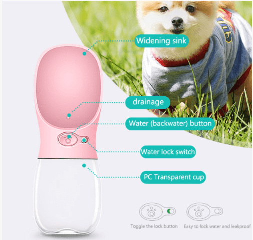 Portable outdoor Pet accompanying cup travel bottle Dog drinker - #tiktokmademebuyit