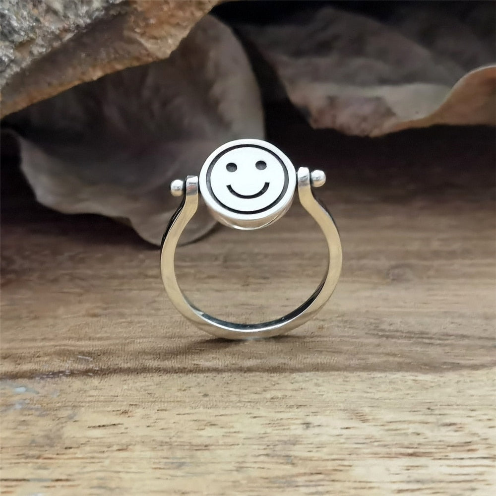 Happy Or Depressed Smiley Ring