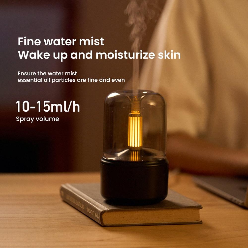 Humidifier Candlelight Aroma Diffuser - #tiktokmademebuyit