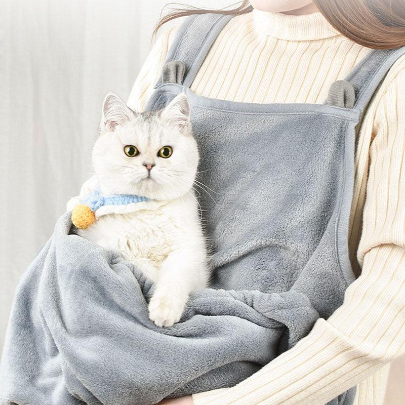 Touch The Cat Clothes Pets Apron Non-stick Anti-grab Soft Plush Camisole Pinafore For Pets - #tiktokmademebuyit