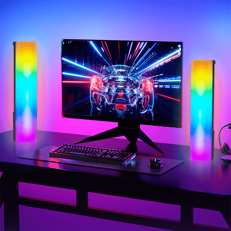 3D RGB Light Pick-up Table Top Ambiance Lamp Colorful Music Voice-activated Rhythm Light Home Decor For PC Game For Holiday Gifts - #tiktokmademebuyit