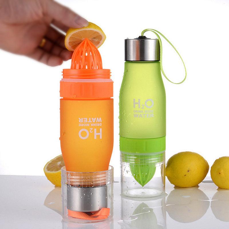 Water Bottle H2O Fruit Infuser Drink Outdoor Sport 20 oz - #tiktokmademebuyit