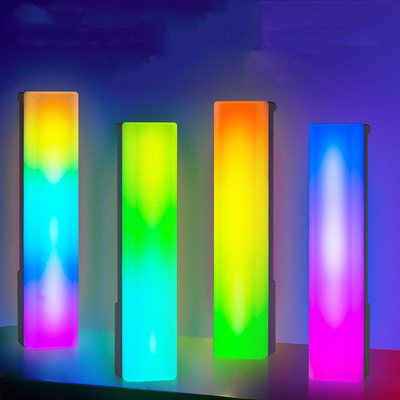 3D RGB Light Pick-up Table Top Ambiance Lamp Colorful Music Voice-activated Rhythm Light Home Decor For PC Game For Holiday Gifts - #tiktokmademebuyit